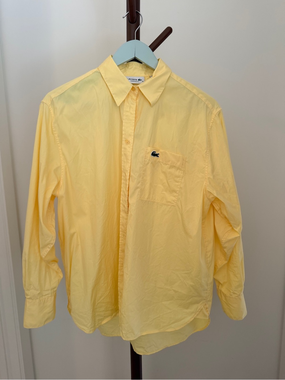 Lacoste Pale Yellow Women's Button-Down Shirt